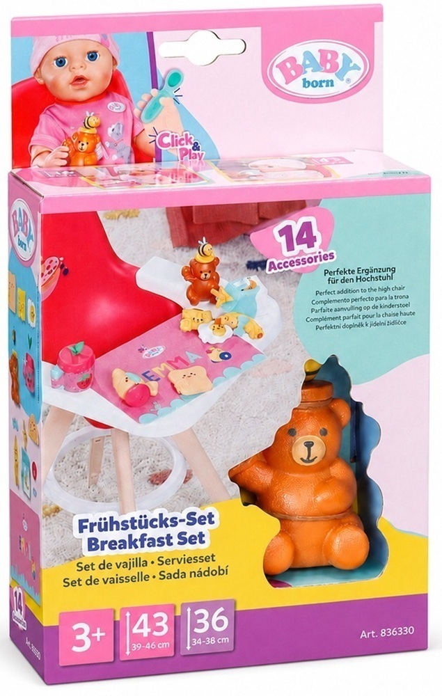Ігровий набір Baby Born серії Click & Play Сніданок для ляльки (839775) фото1