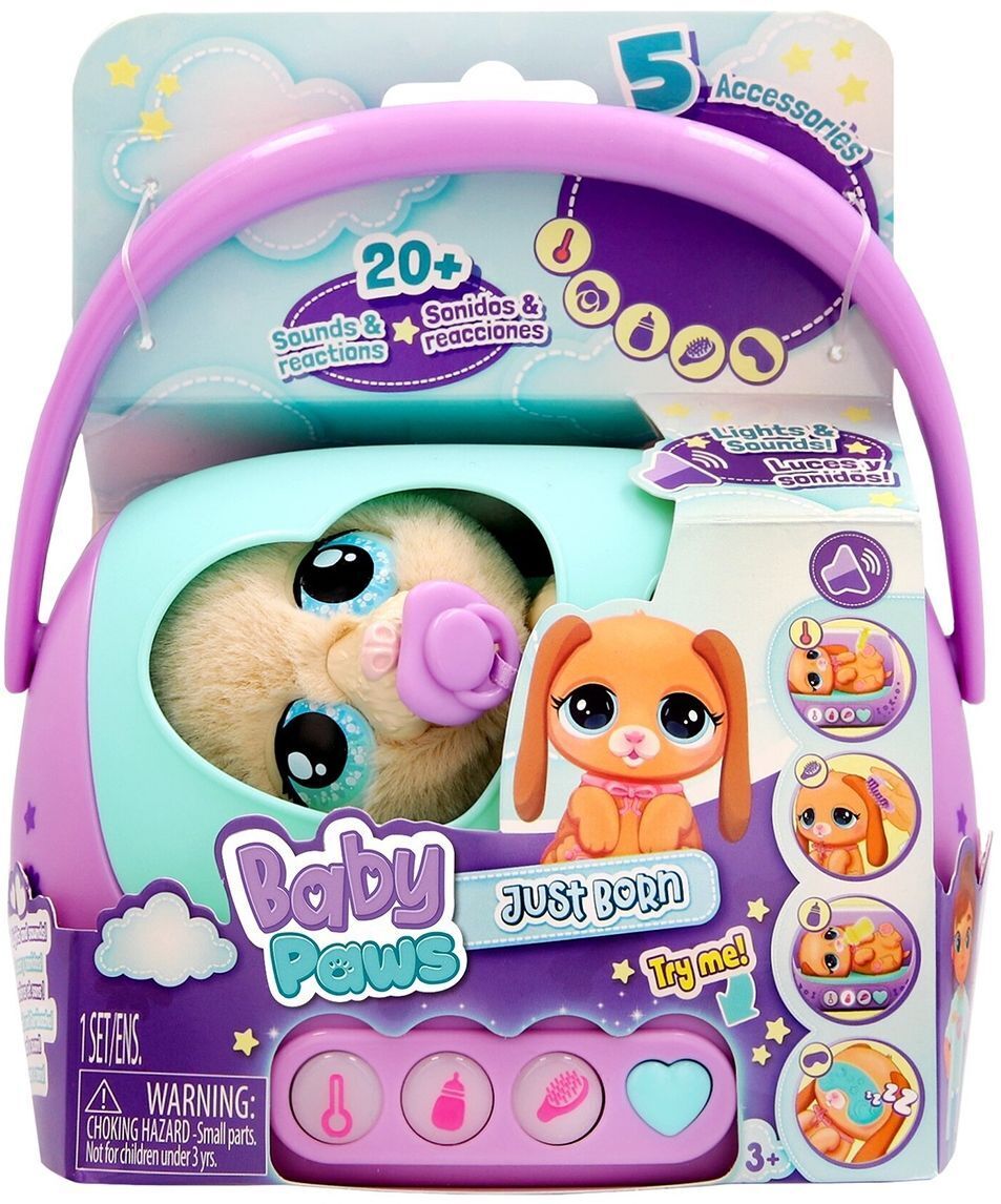 Интерактивный игровой набор Baby Paws серии Just Born Щенок (923478IM) фото1