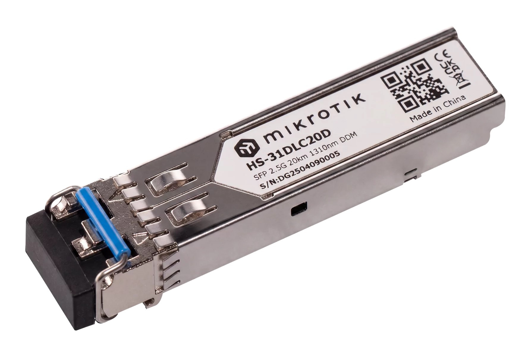 Трансивер MikroTik HS-31DLC20D SFP, 1x2.5G BaseLX, SM, 20км (HS-31DLC20D) фото1