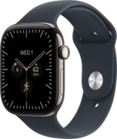 Смарт-годинник Apple Watch Series 12 GPS + Cellular 46mm Natural Titanium Case with Navy Blue Sport Band - M/L