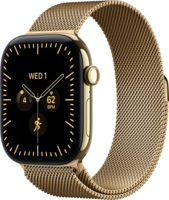 Смарт-годинник Apple Watch Series 12 GPS + Cellular 46mm Radiant Gold Titanium Case with Radiant Gold Milanese Loop - M/
