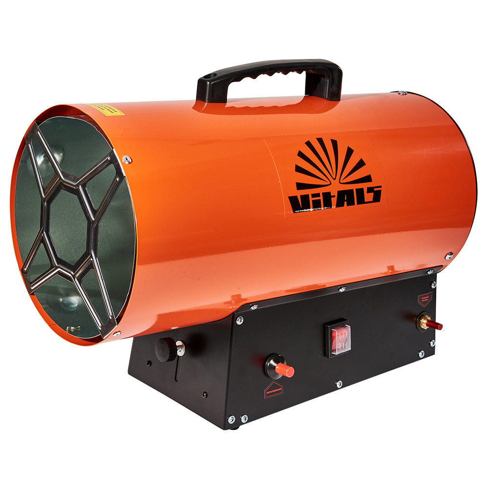Тепловая пушка газовая Vitals GH-302, 33кВт, 220м2, 650м куб/ч, оранжевый, 5.9кг фото1
