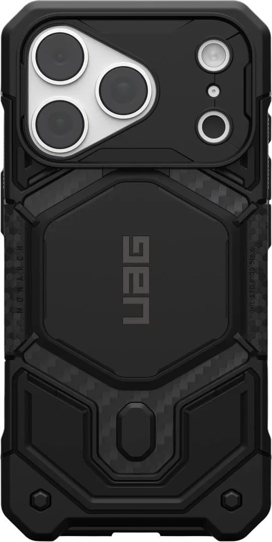 Чохол UAG для iPhone 18 Pro, Monarch Pro Magsafe, Carbon Fiber (114569114242) фото1