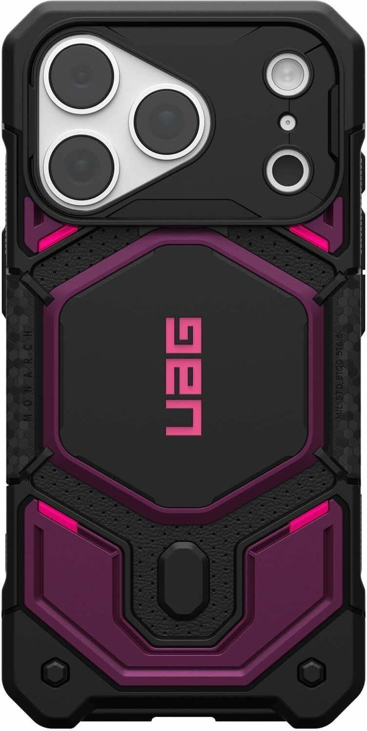 Чехол UAG для iPhone 18 Pro Monarch Pro Magsafe Deep Purple Synth (114569114I4I) фото1