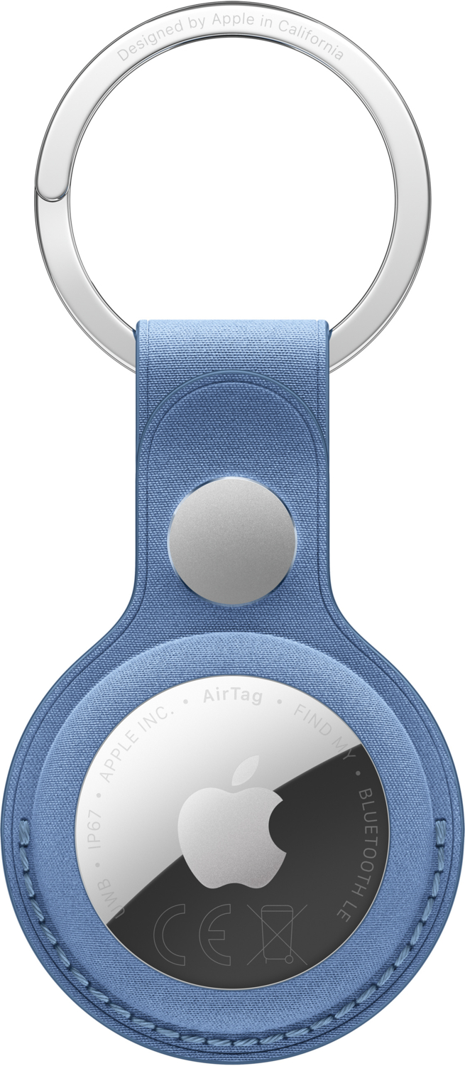 Чехол Apple для AirTag FineWoven Key Ring – Wildflower Blue