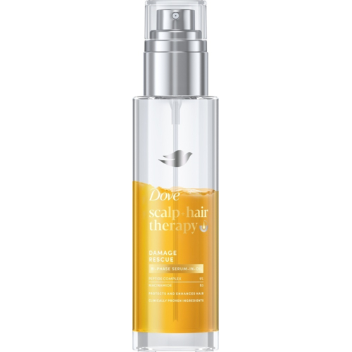 Двухфазная сыворотка-масло для волос Dove Scalp + Hair Therapy Damage Rescue Bi-Phase Восстановление повреждений 100 мл