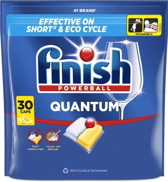 Таблетки для посудомоечных машин Finish Quantum Лимон 30 шт