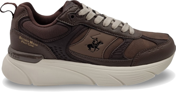 Кроссовки мужские Beverly Hills Polo Club Derby MIX 2 BHM627101-2430 45 коричневые фото