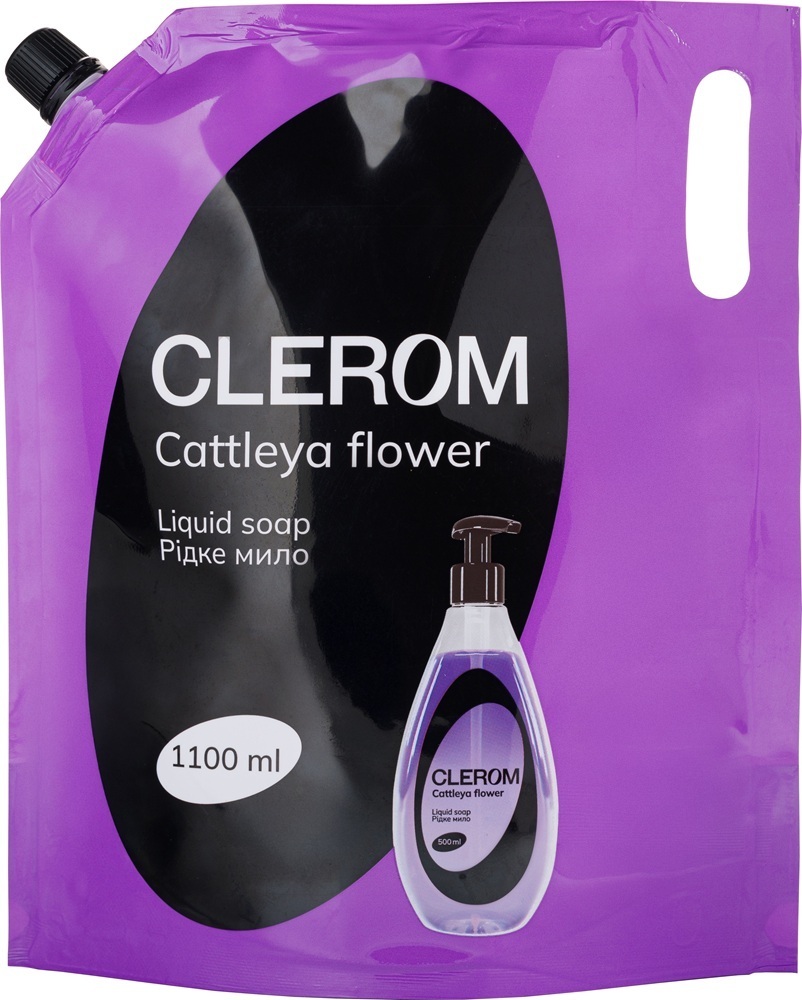 Жидкое мыло Clerom Cattleya flower 1100 мл дой-пак