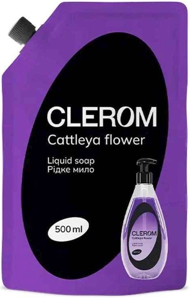 Жидкое мыло Clerom Cattleya flower 500 мл дой-пак
