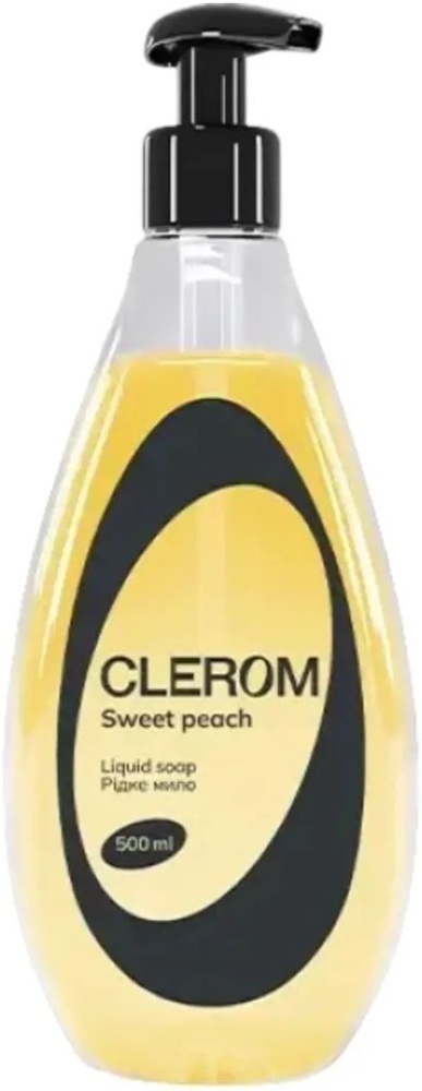 Рідке мило Clerom Sweet peach 500 мл фото1