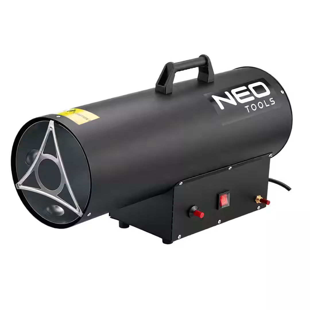Тепловая пушка газовая Neo Tools, 50кВт, 300м2, 650м3/ч, черный, 7.5кг фото1