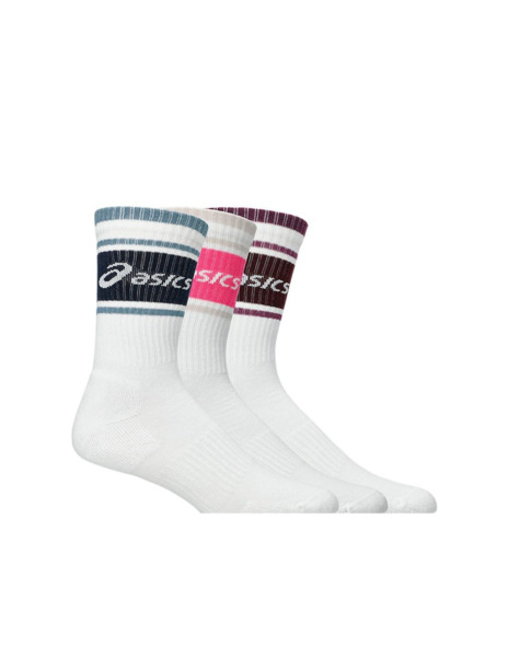 Набор носков высоких Asics 3 Pack Logo Crew 3033C295-500 43-46 3 шт. белые фото
