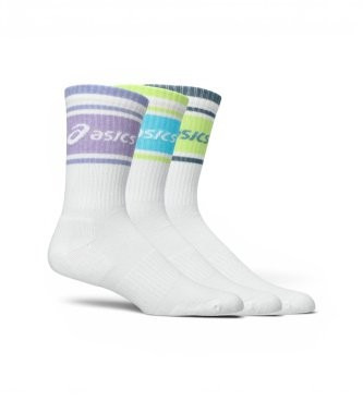 Набор носков высоких Asics 3 Pack Logo Crew 3033C295-751 35-38 3 шт. белые фото