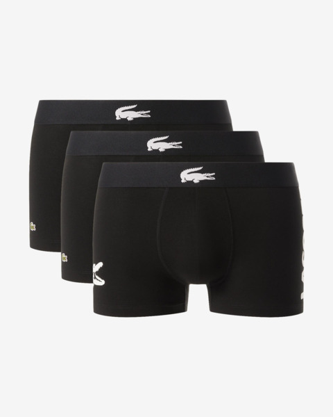 Набір трусів-боксерів чоловічих Lacoste 5H1291-9DI S 3 шт. чорні фото