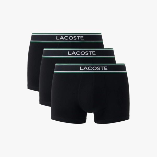 Набір трусів-боксерів чоловічих Lacoste 5H0926-031 2XL 3 шт. чорні фото
