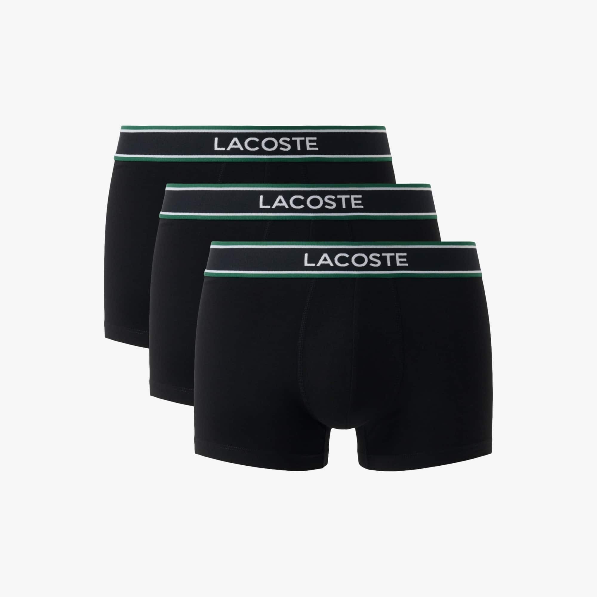 Набір трусів-боксерів чоловічих Lacoste 5H0926-031 M 3 шт. чорні фото1
