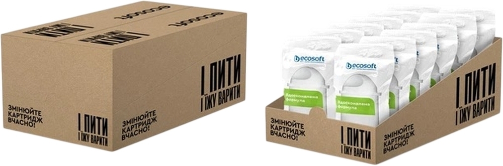 Комплект універсальних картриджів 12 Ecosoft для фільтрів-глечиків (CRVK12ECO) фото1