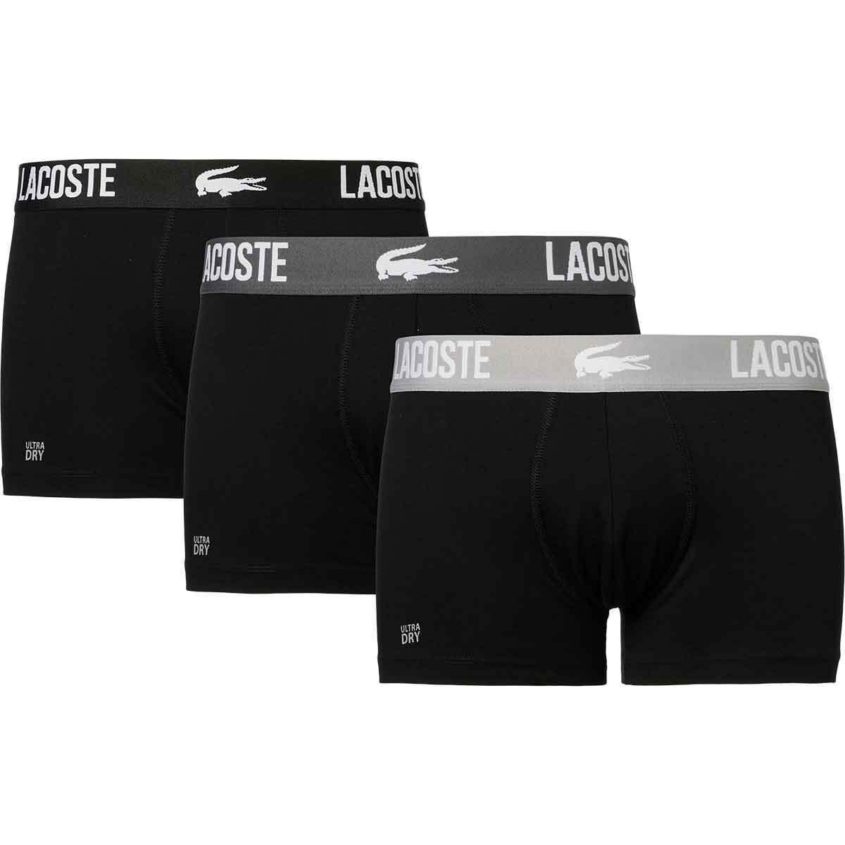 Набір трусів-боксерів чоловічих Lacoste 5H2383-QR8 M 3 шт. чорні фото1