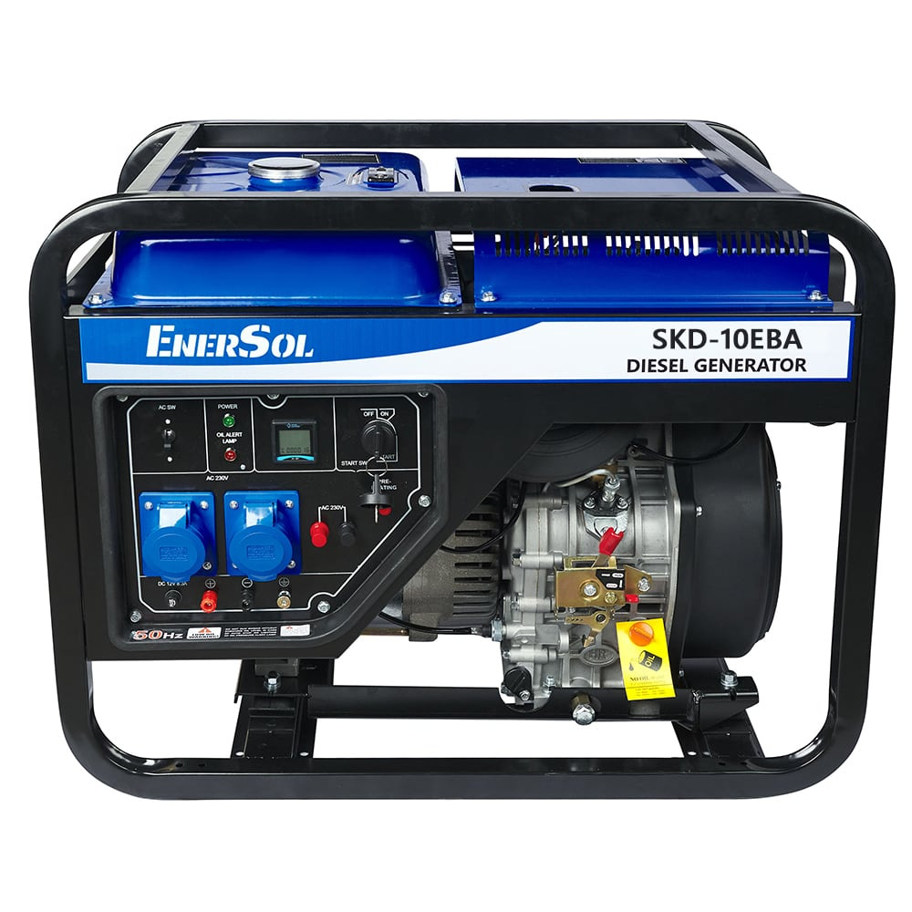 Генератор дизельный EnerSol SKD-10EBA 230В 9-10кВт электростартер 170кг фото1