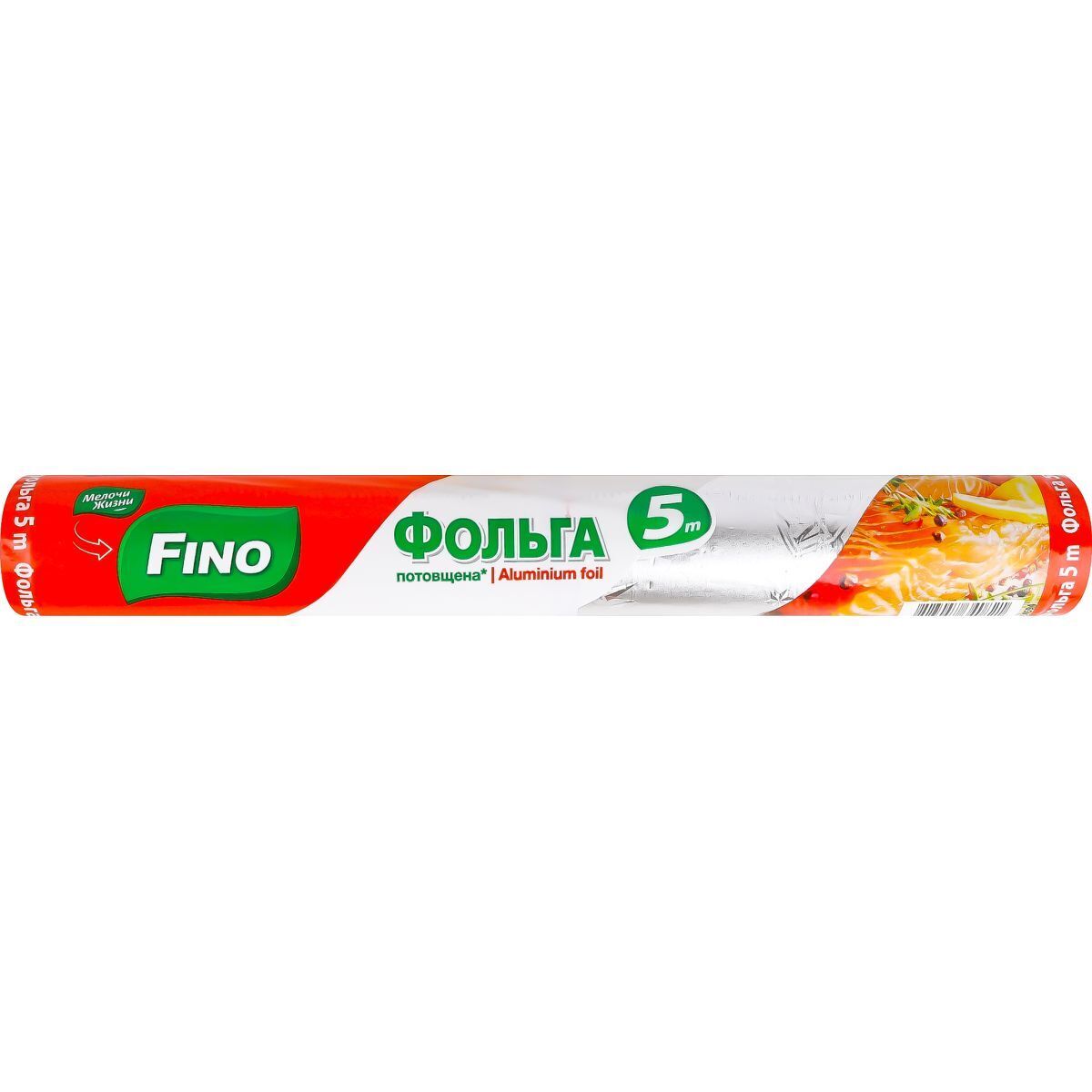 Фольга алюминиевая Fino утолщенная 5 м фото1