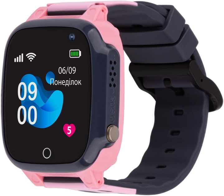 Смарт-часы для детей AmiGo GO008 Milky GPS WiFi Pink (873293) фото1