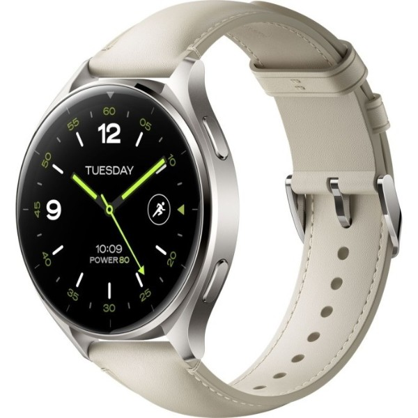 Смарт-годинник Xiaomi Watch 2 Titan Gray Case White Leather Strap BHR9306GL (1093970) фото1