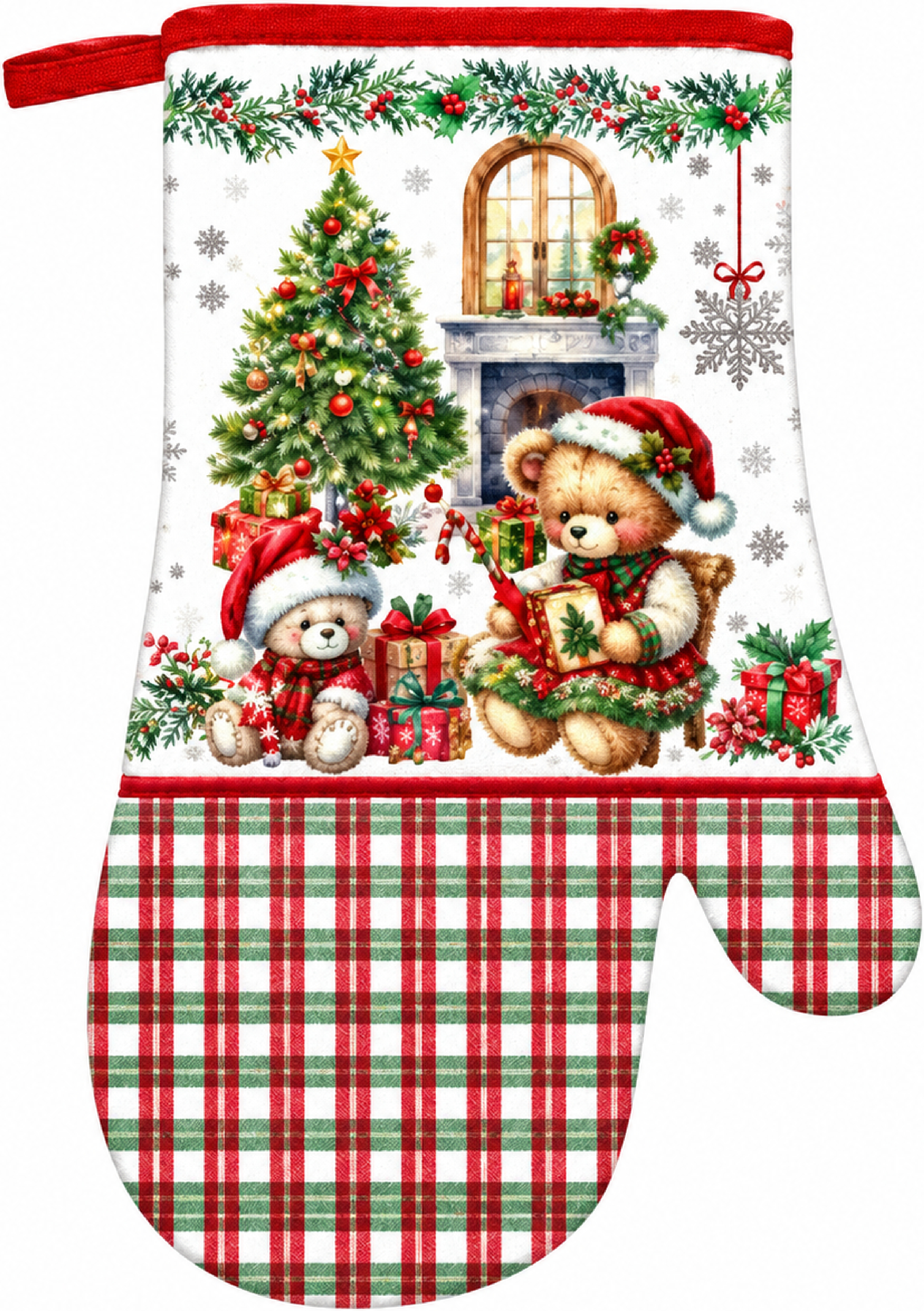 Рукавичка ARDESTO Christmas Bears 18х30см, зелений (ART05BR) фото1