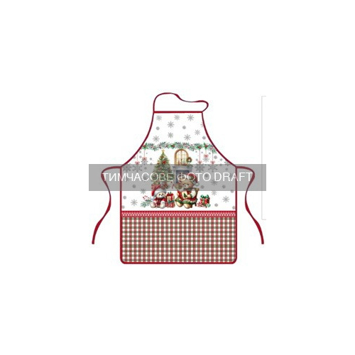 Фартук ARDESTO Christmas Bears 60х80см, зеленый (ART12BR)