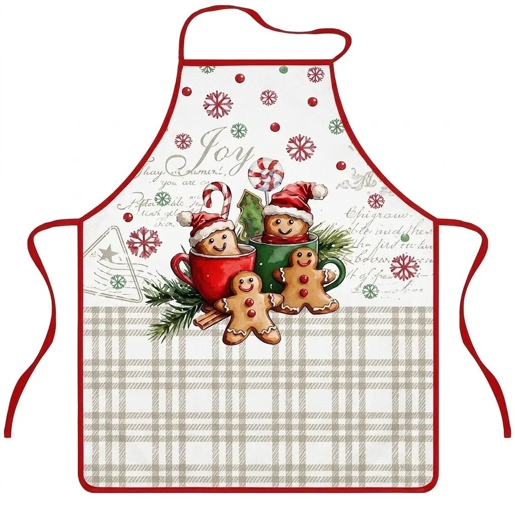 Фартух ARDESTO Christmas Cookies 60х80см, сірий (ART12GB) фото1