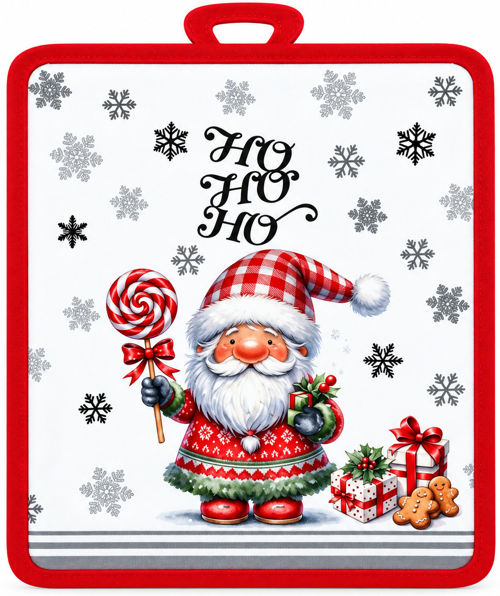 Прихватка ARDESTO Christmas Santa 18х20см, сірий (ART04SN) фото1