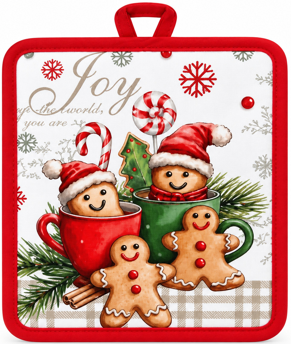 Прихватка ARDESTO Christmas Cookies 18х20см, cірий (ART04GB) фото1