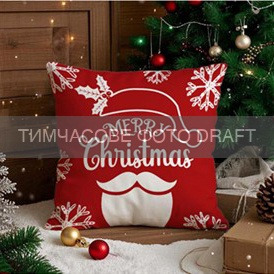 Подушка ARDESTO Christmas Merry Christmas 45х45см, червоний (ART1032MC) фото1