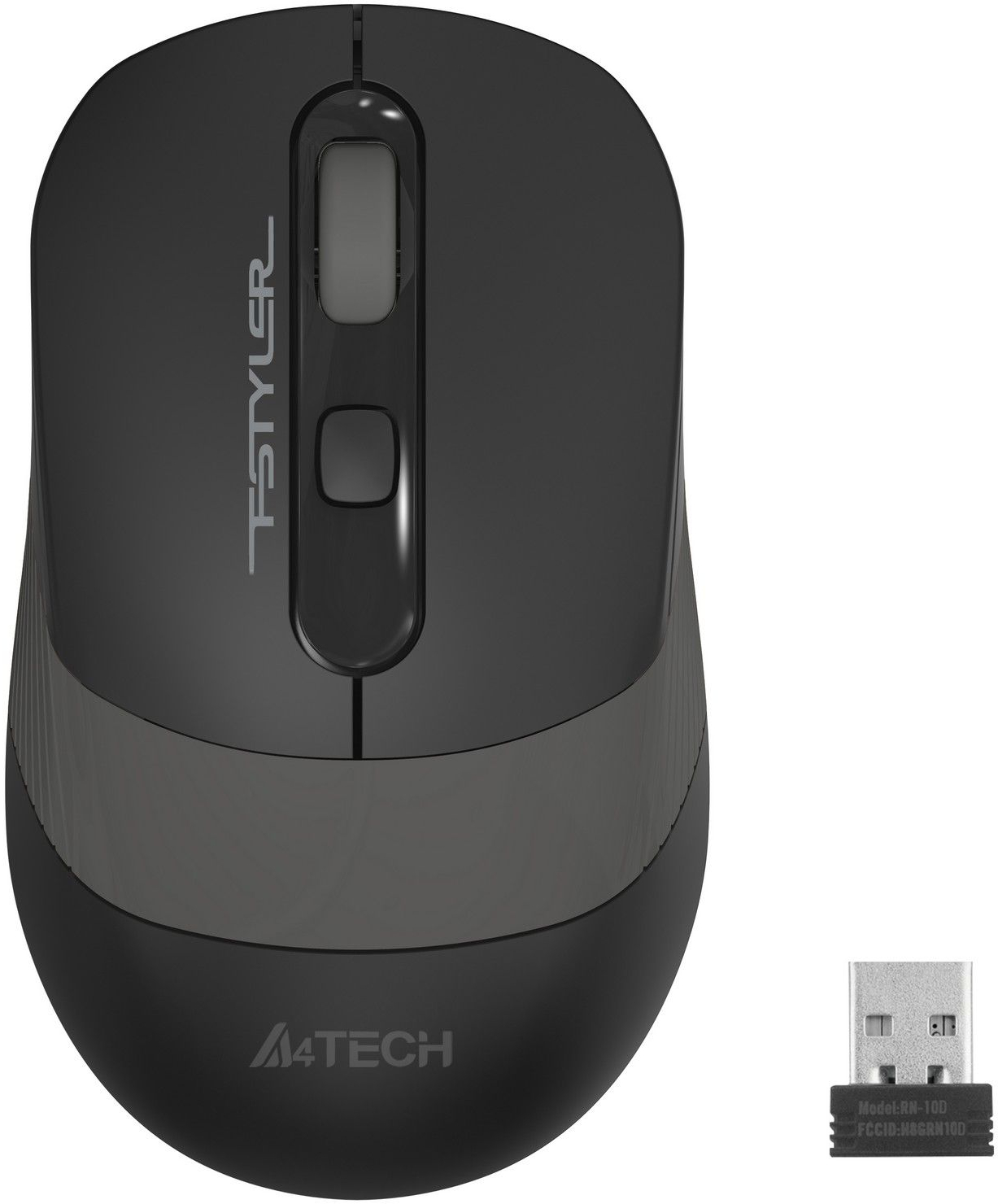 Мышь A4Tech Fstyler FG10S (Grey), бесшумная, USB, Grey (4711421949811) фото1