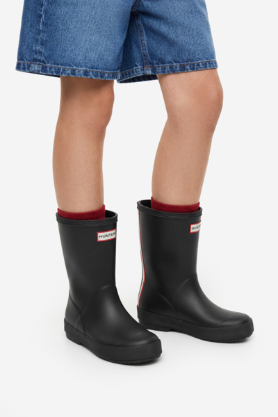 Сапоги резиновые детские Hunter HF03 30 черные фото