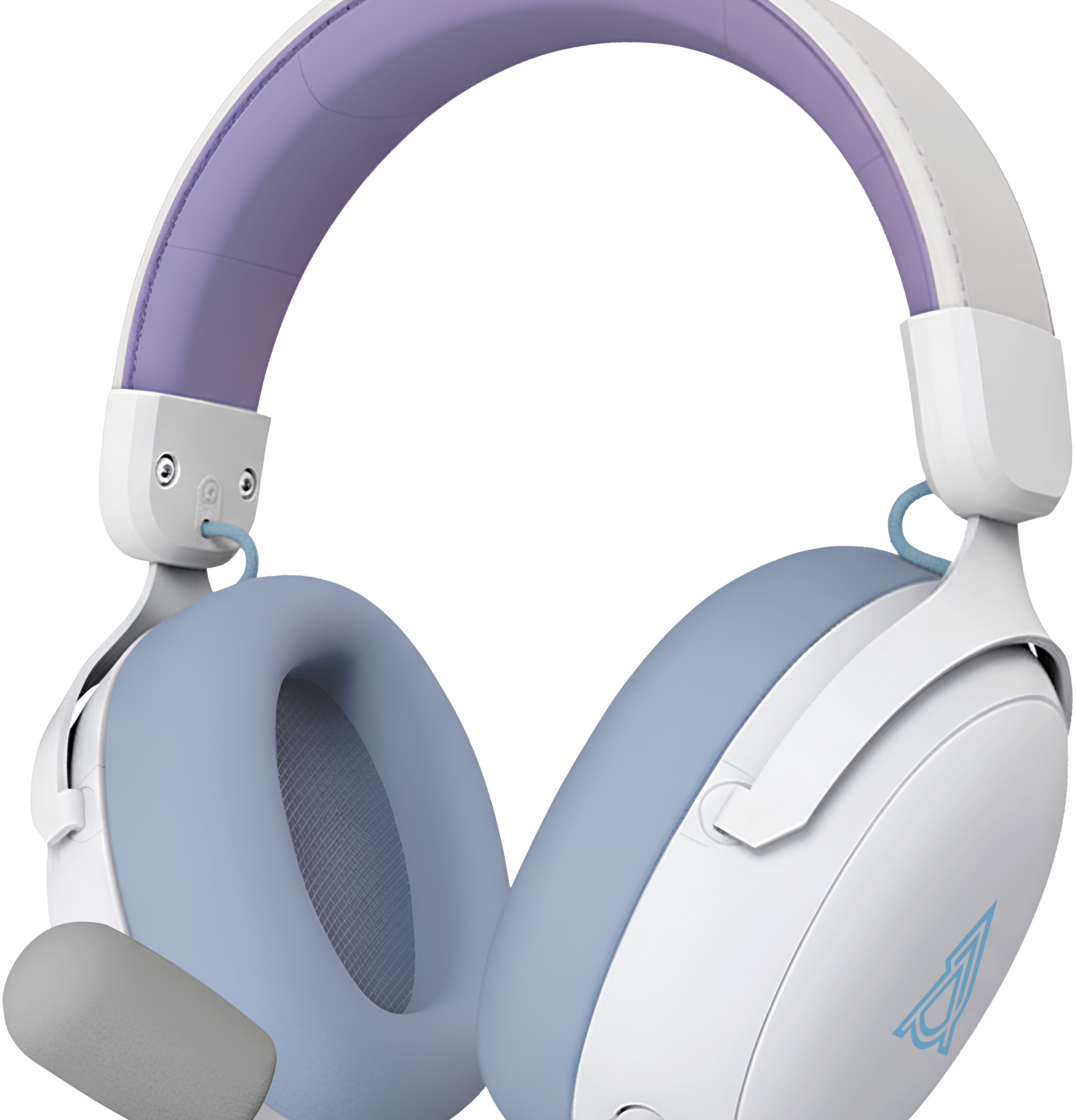 Игровая гарнитура Ajazz AHM08 Max Wireless Purple-White-Blue (AHM08-MAX-PWB) фото1