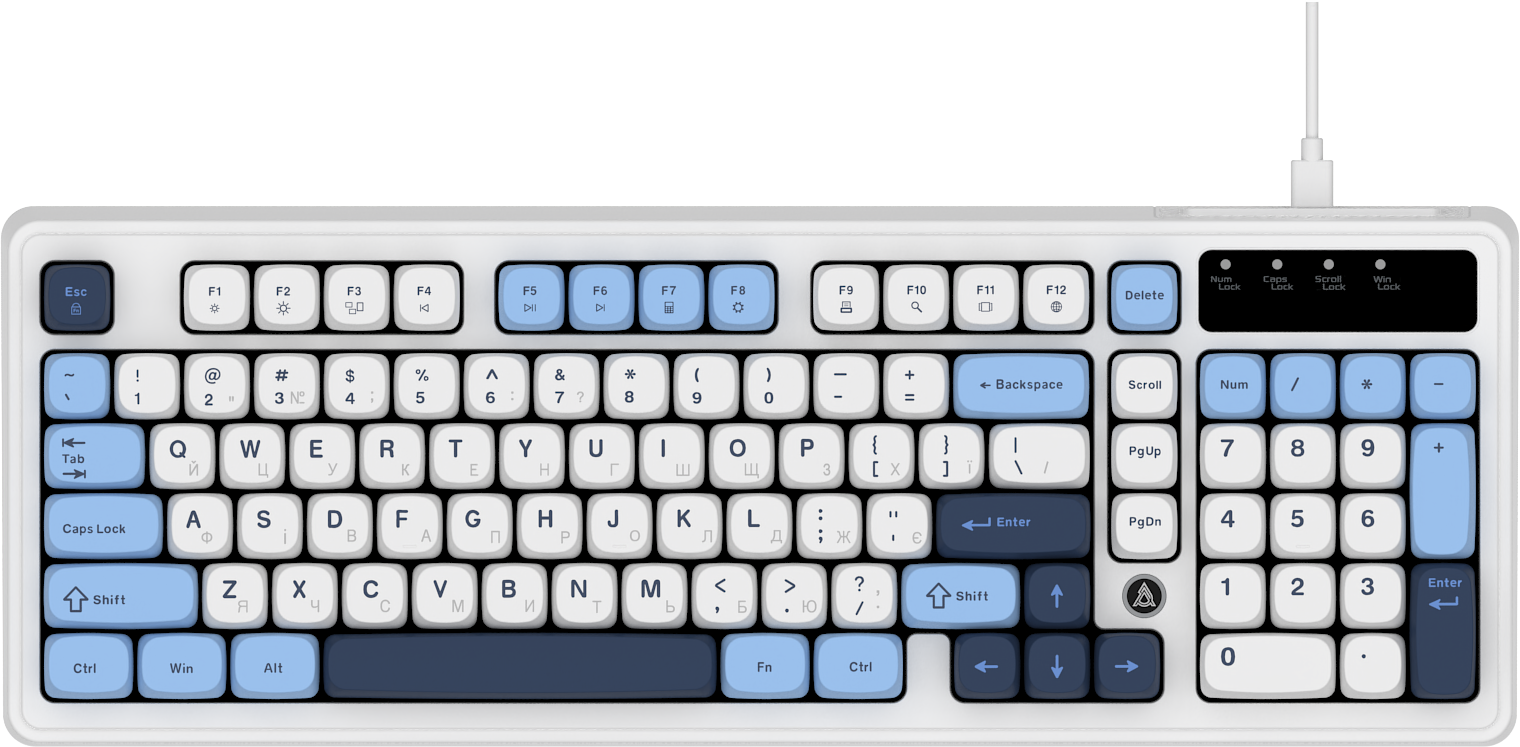 Игровая клавиатура Ajazz AF98 Glacier Blue (AF98-GB) фото1