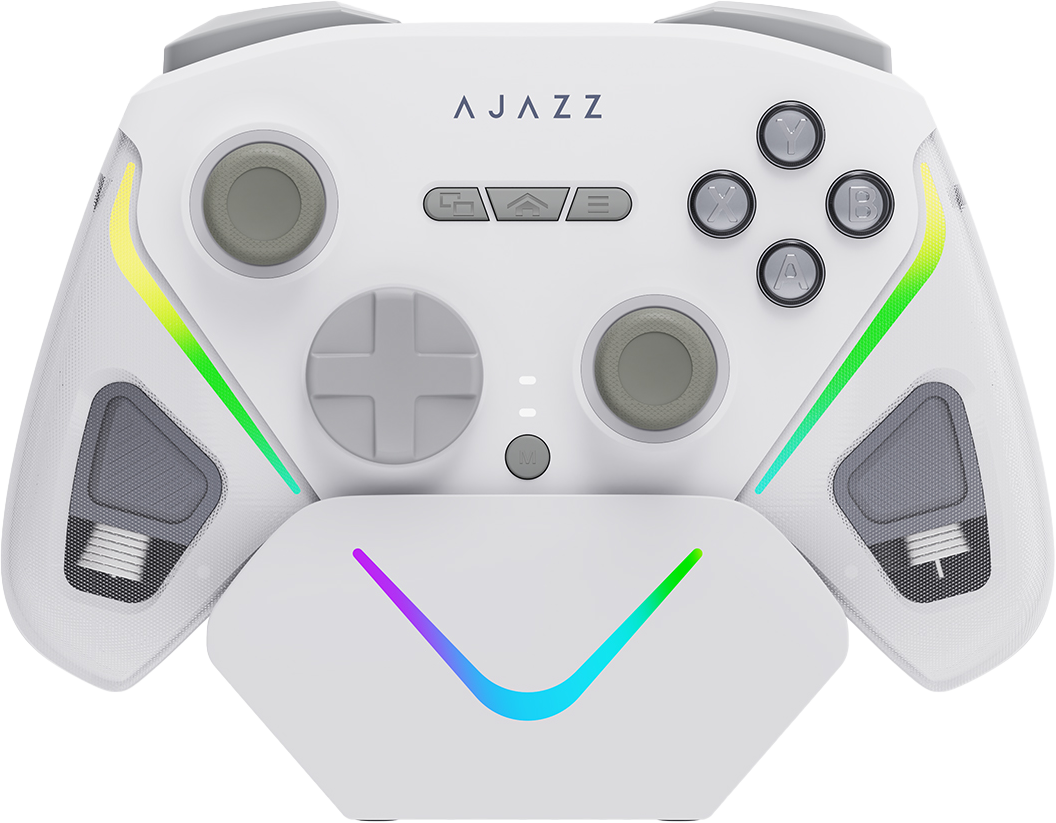 Беспроводной геймпад с док-станцией Ajazz GP100 Set White (GP100S-W) фото1