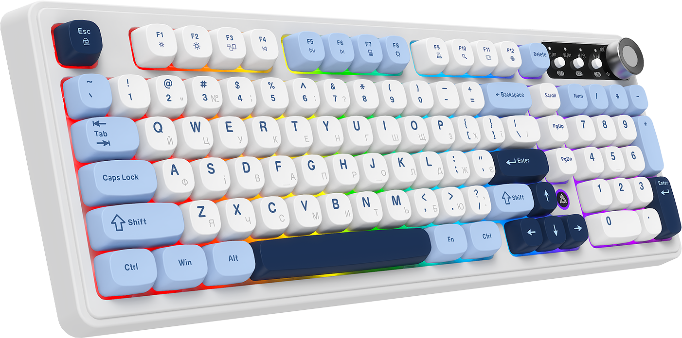Игровая клавиатура Ajazz AF98 Plus Wireless Glacier Blue (AF98-PLUS-GB) фото1