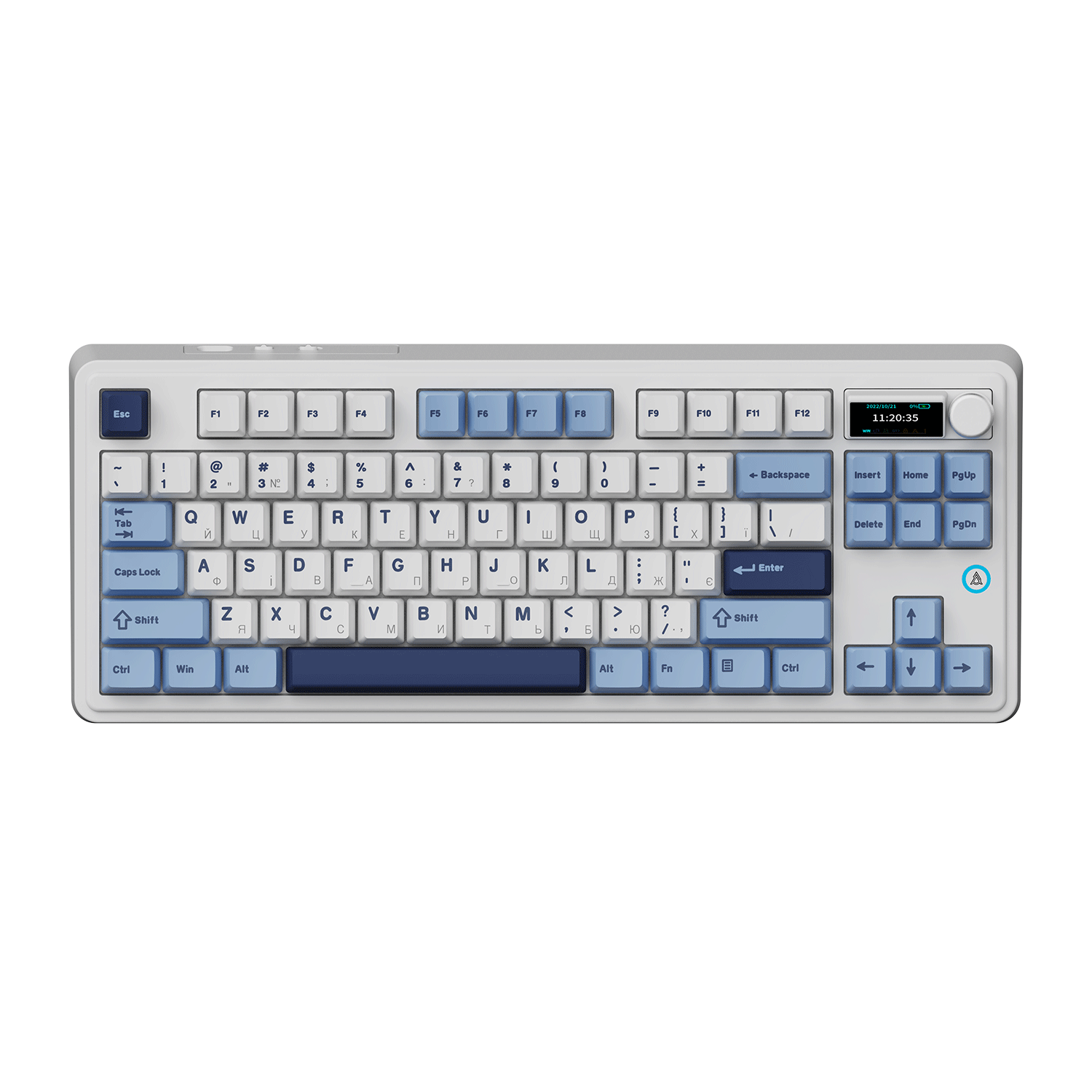 Игровая клавиатура AK870 Plus Murad Switches Wireless RGB Blue-White-Dark Blue (AK870-MU-BWD) фото1