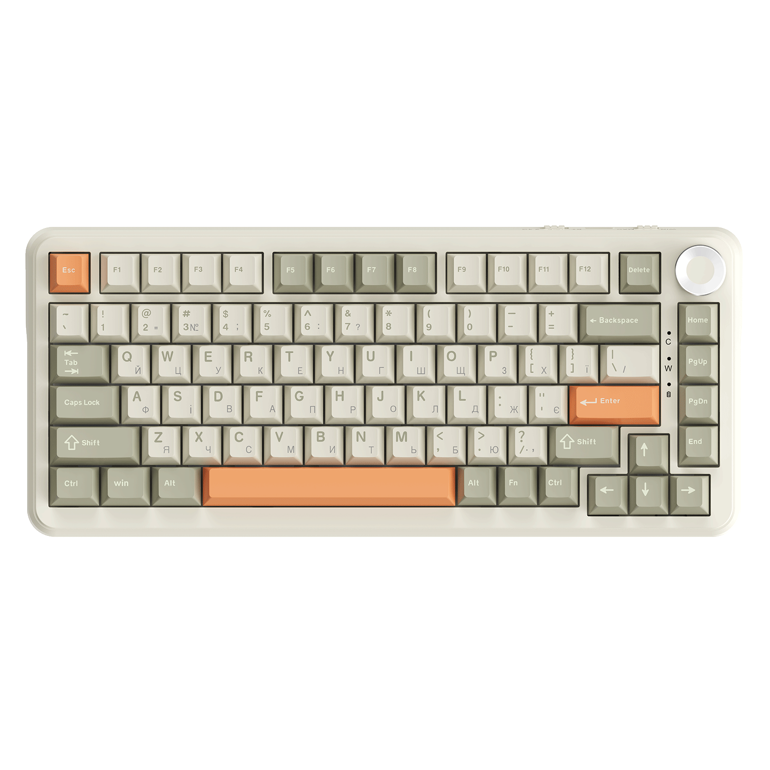 Игровая клавиатура Ajazz AK820 Max Flying Fish Switches Wireless Retro Colour (AK820MAX-FF-R) фото1