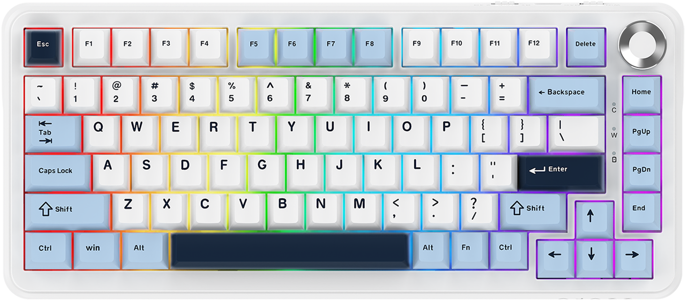 Игровая клавиатура Ajazz AK820 Max Plus Day Dream Switches Wireless White (AK820MAX-DD-BWD) фото1