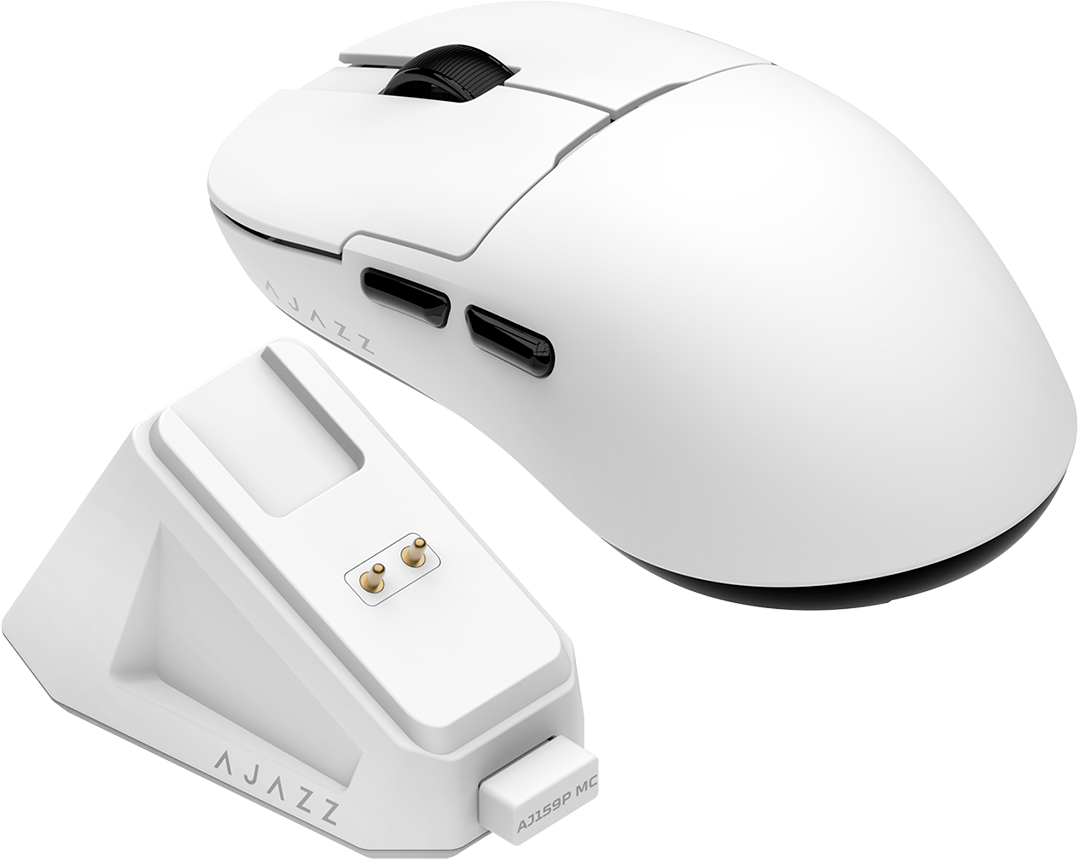Ігрова миша Ajazz AJ159P MC Wireless (Charging Dock) White (AJ159P-MC-W) фото1