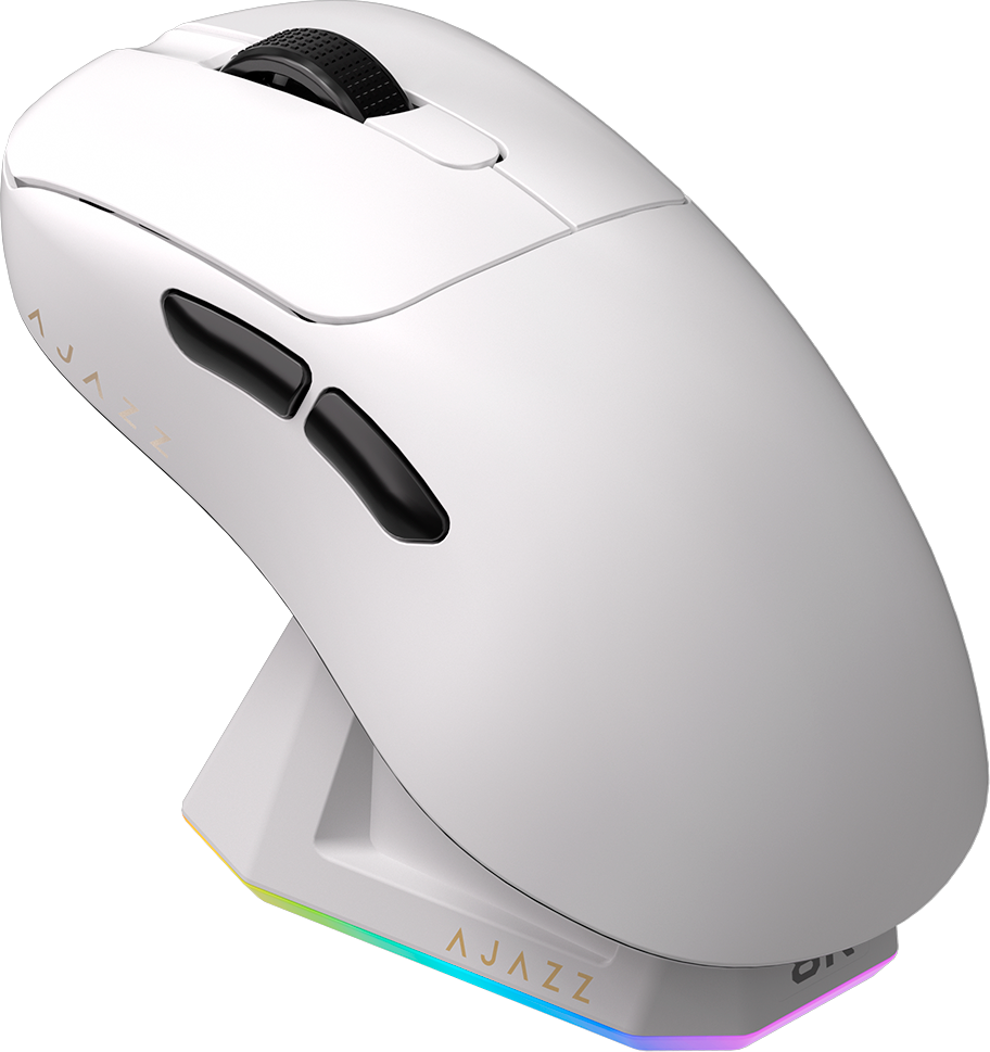 Ігрова миша Ajazz AJ179 Pro Wireless (Charging Dock) White (AJ179-PRO-W) фото1