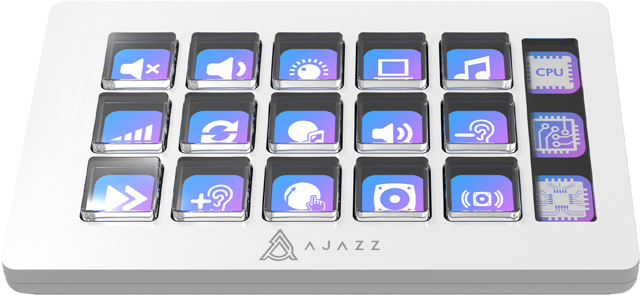Контролер для стрімингу Ajazz AKP153E White (AKP153E-W) фото1
