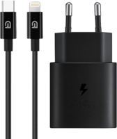 Зарядное устройство для ArmorStandart AR-TA800 USB-C 25W black + кабель USB-C to Lightning (ARM77721)