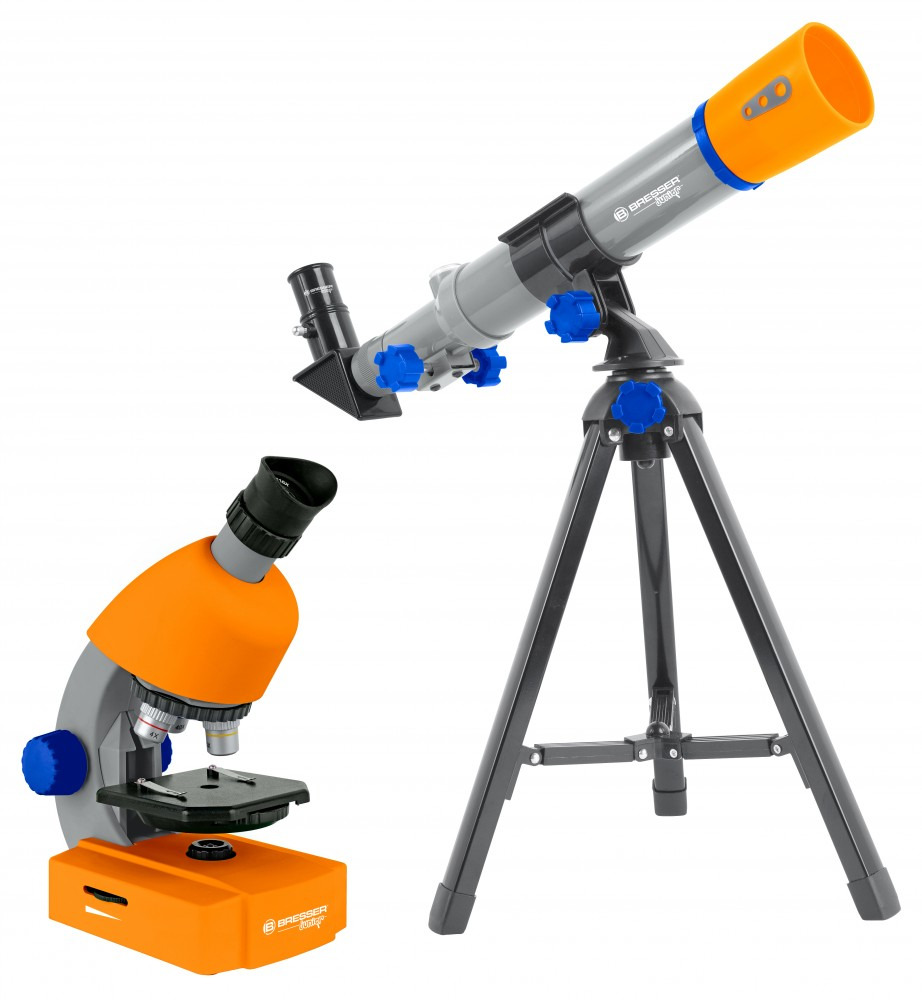 Микроскоп Bresser Junior 40x-640x + Телескоп 40/400 (8850900/10686) фото1