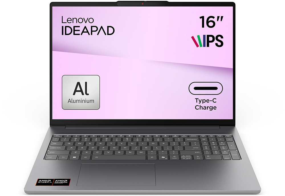 Ноутбук LENOVO IdeaPad Slim 5 16AGP11 Luna Grey (83S2005BRA) фото1