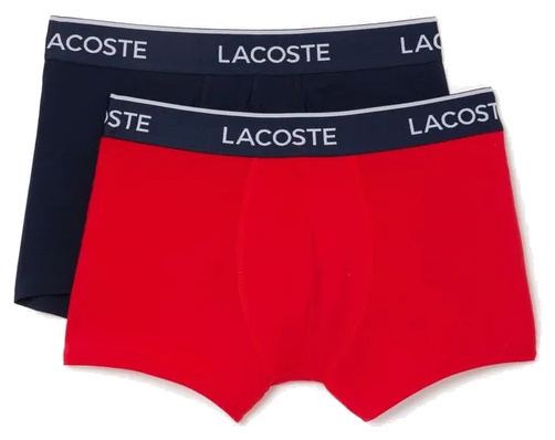 Набір трусів-боксерів чоловічих Lacoste 5H7881-551 M 2 шт. темно-сині/червоні фото