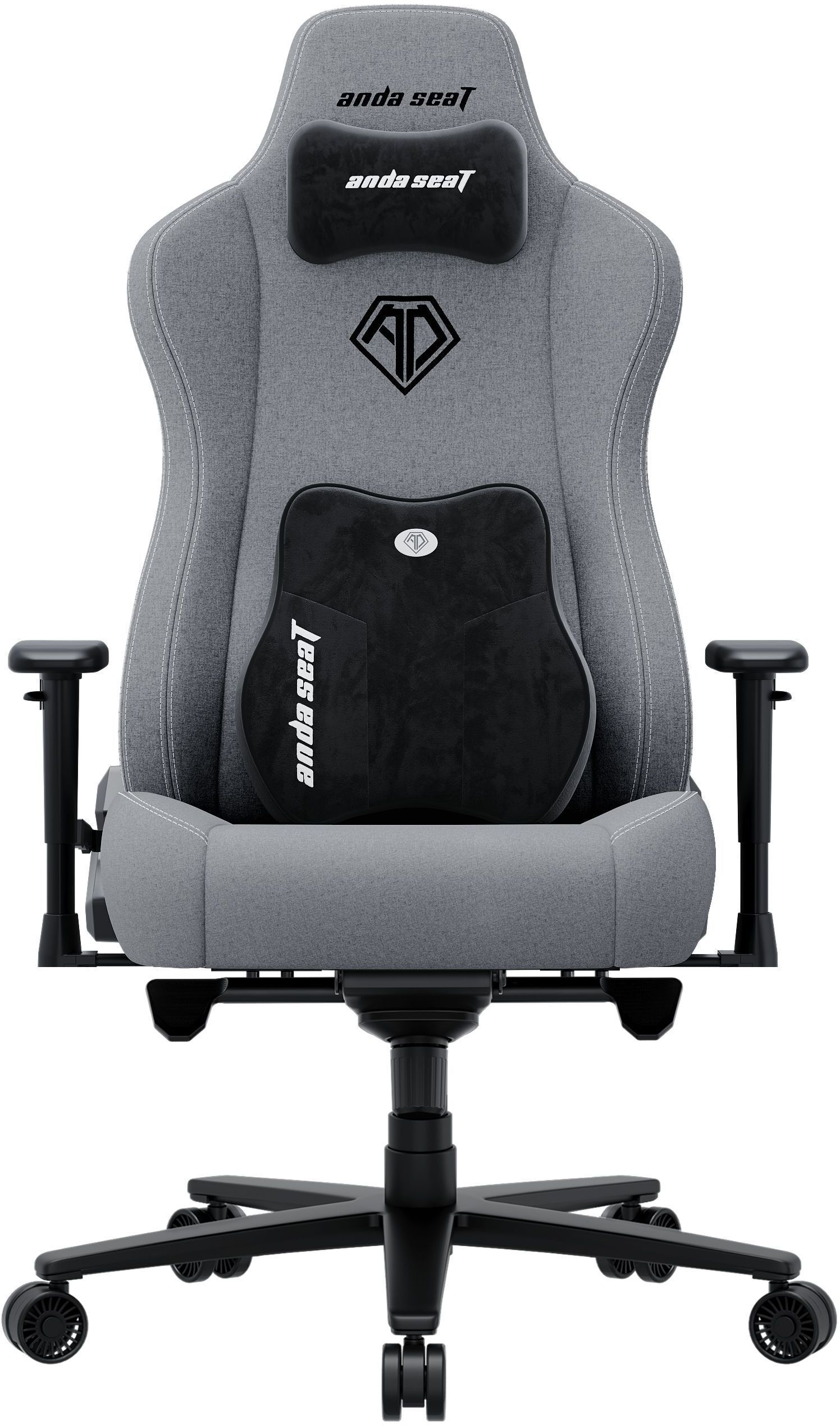 Крісло ігрове Anda Seat Novis Plus Fabric Grey Size XL фото1